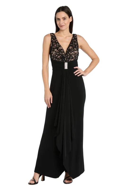 Elegant Lace & Rhinestone Long Jumpsuit sold by R&M Richards