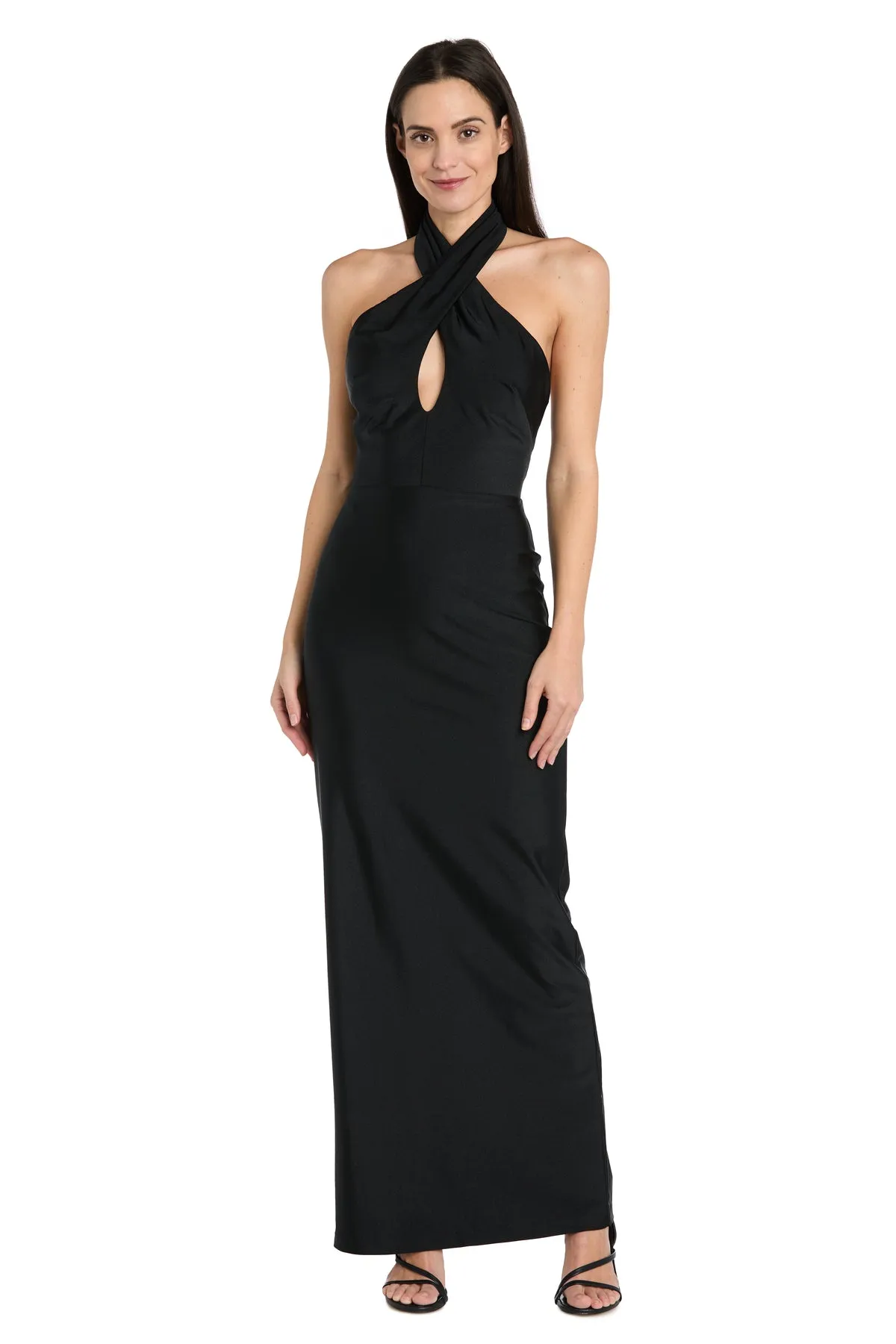 Crisscross Elegance Halter Maxi Dress sold by R&M Richards