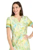 Yellow & Aqua Patterned Scuba Crepe Mini Dress sold by R&M Richards