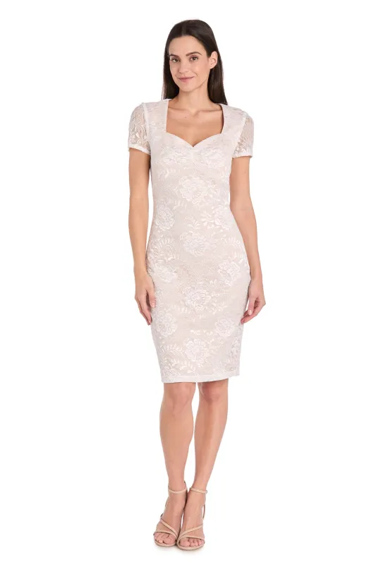 Ivory Lace Cocktail Dress sold by R&M Richards