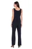 Elegant Black ITY Pant Set with Floral Sheer Jacket sold by R&M Richards