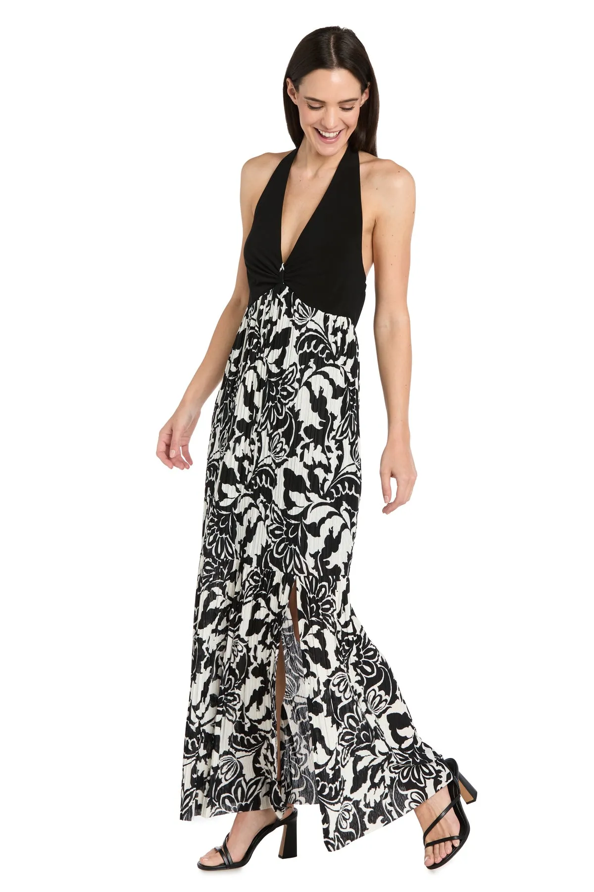 Monochrome Grace Halter Maxi Dress sold by R&M Richards product image thumbnail 3