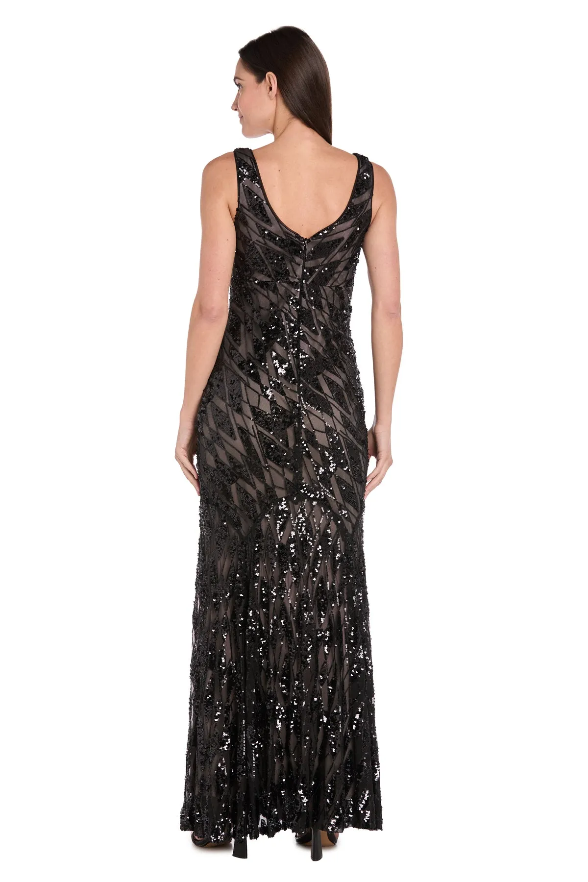 Midnight Elegance Sequin Gown sold by R&M Richards product image thumbnail 2