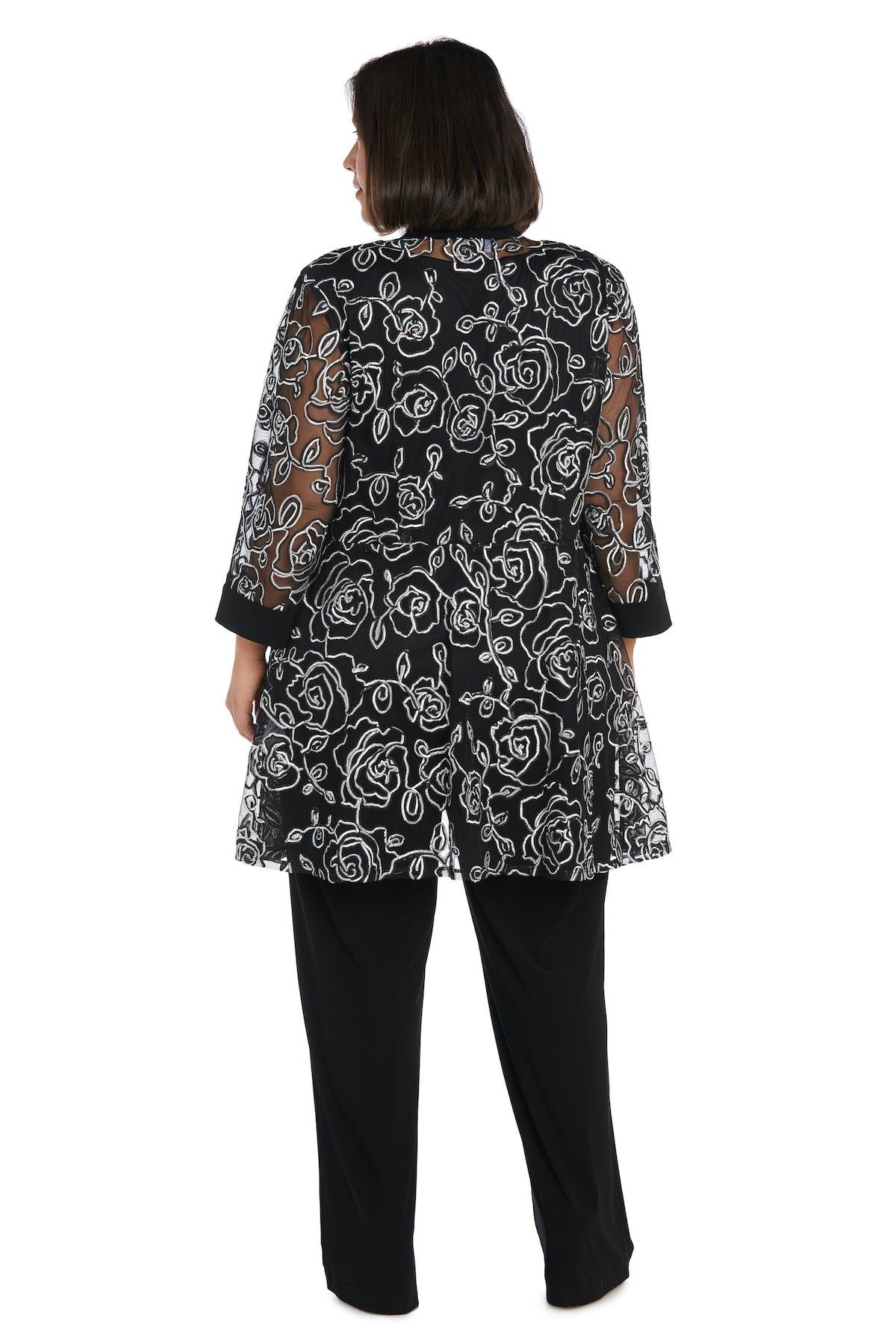 Two-Piece Mock Embellished Pantsuit - Plus sold by R&M Richards product image thumbnail 2