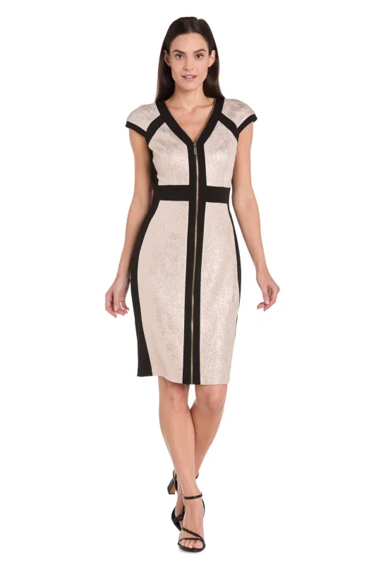 Champagne Edge Zip-Front Dress sold by R&M Richards