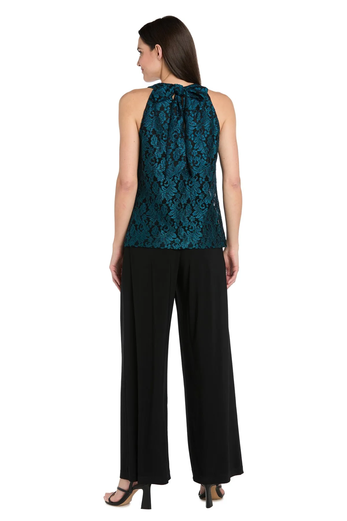 Midnight Elegance Lace Bow Jumpsuit sold by R&M Richards product image thumbnail 2
