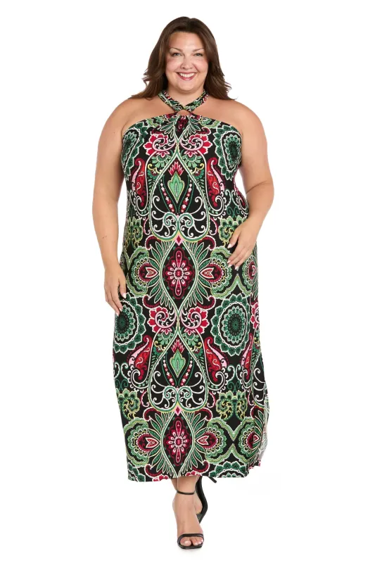 Mystic Flow Patterned Maxi Dress - Plus sold by R&M Richards