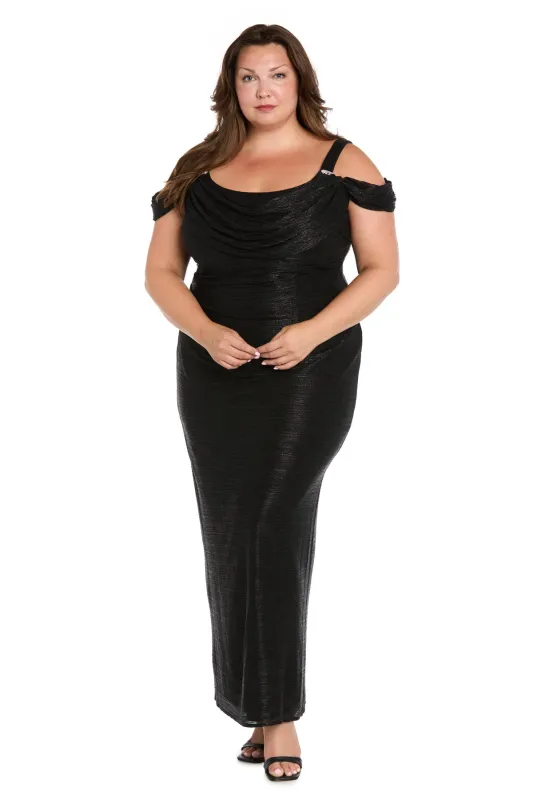 Metallic off The Shoulder Dress - Plus sold by R&M Richards