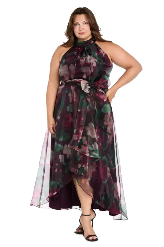 Floral High-Low Taffeta Dress - Plus sold by R&M Richards