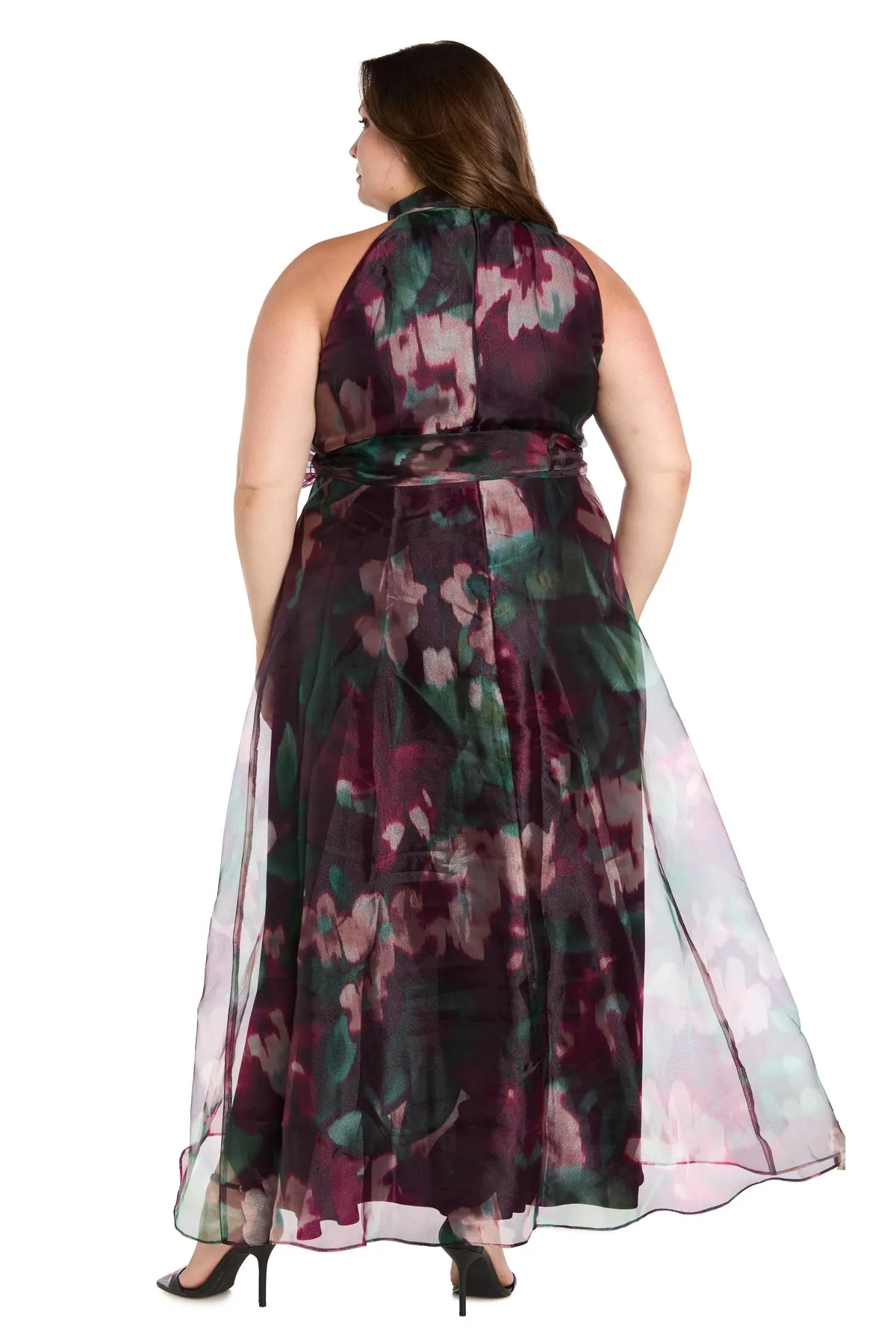 Floral High-Low Taffeta Dress - Plus sold by R&M Richards product image thumbnail 2