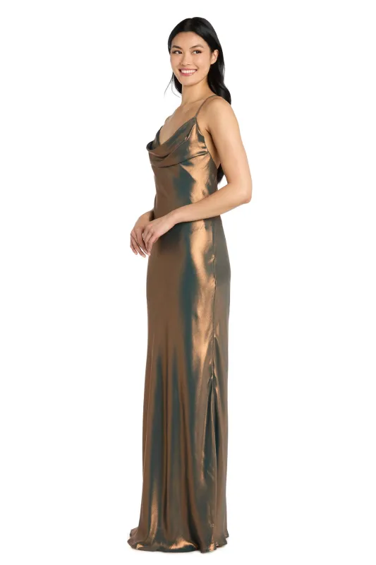 Millie Metallic Long Dress made by R&M Richards