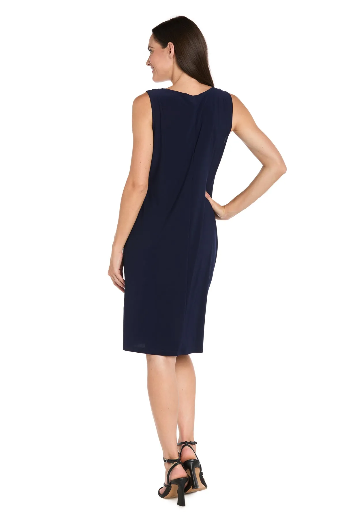 Leaf-Patterned Chiffon Jacket Dress Set sold by R&M Richards product image thumbnail 4