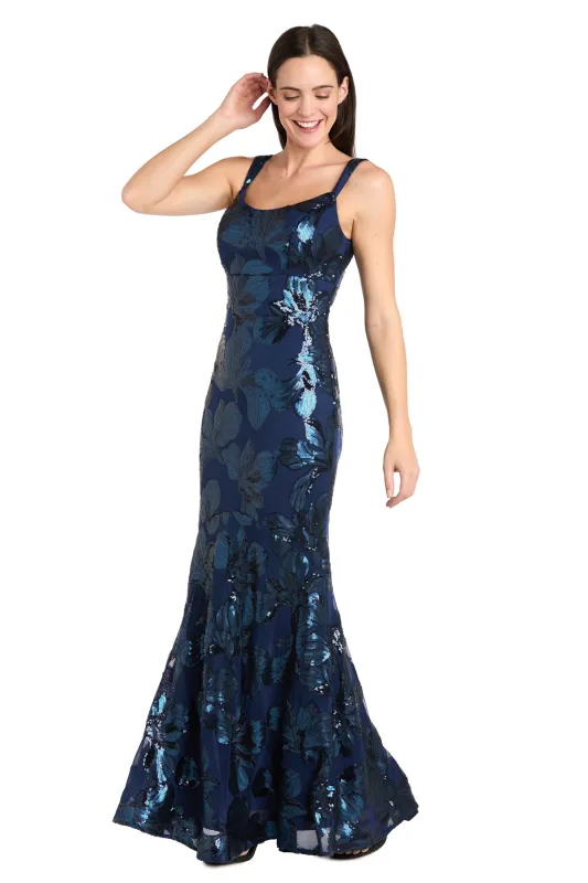 Matte Sequin Gown - Petite sold by R&M Richards