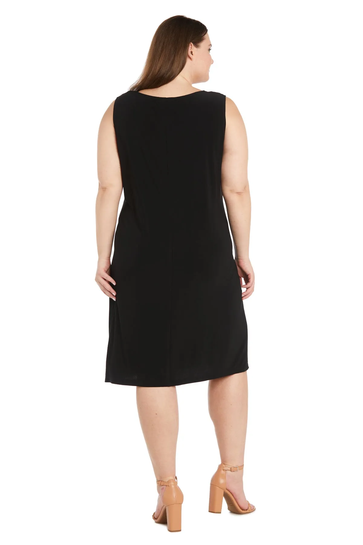 Two-Piece Metallic Knit Jacket Dress - Plus sold by R&M Richards product image thumbnail 4