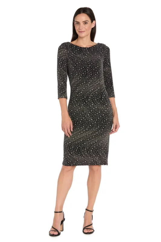 Glitter Knit Sheath Dress - Petite sold by R&M Richards