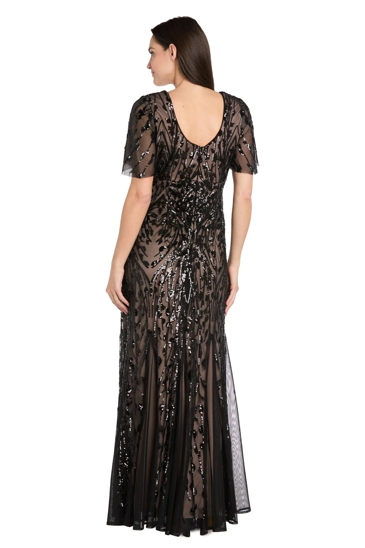 Sequin Embroidered Empire Gown - Petite sold by R&M Richards product image thumbnail 2