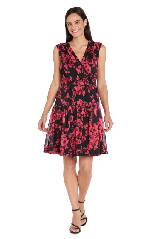 Floral Wrap V-Neck Sleeveless Dress sold by R&M Richards