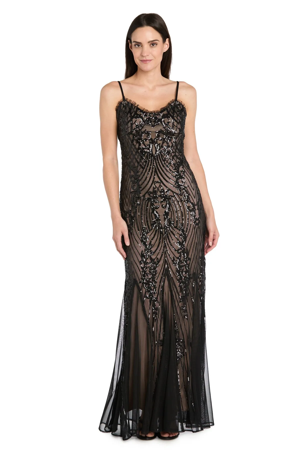 Embellished Mesh Evening Gown sold by R&M Richards