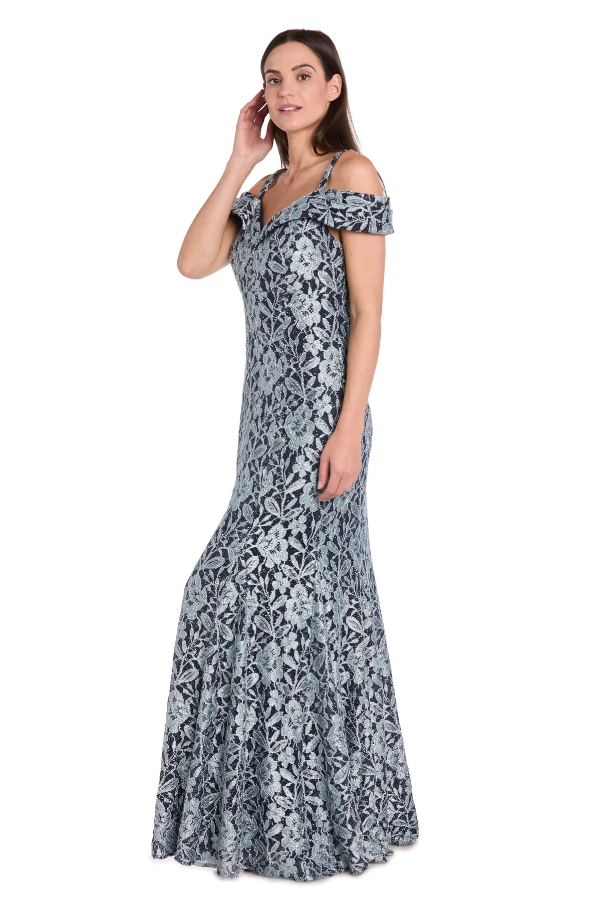 Off The Shoulder Evening Gown sold by R&M Richards product image thumbnail 4