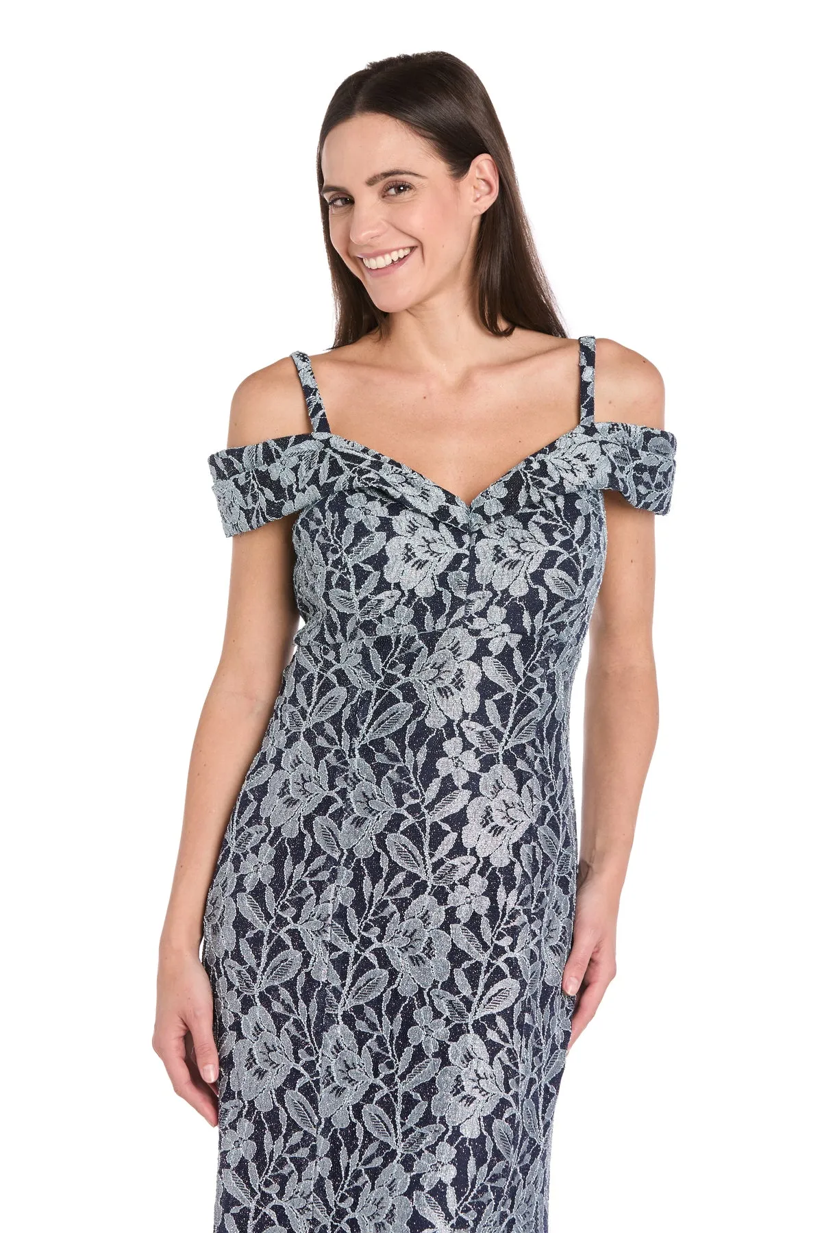 Off The Shoulder Evening Gown - Petite sold by R&M Richards product image thumbnail 3