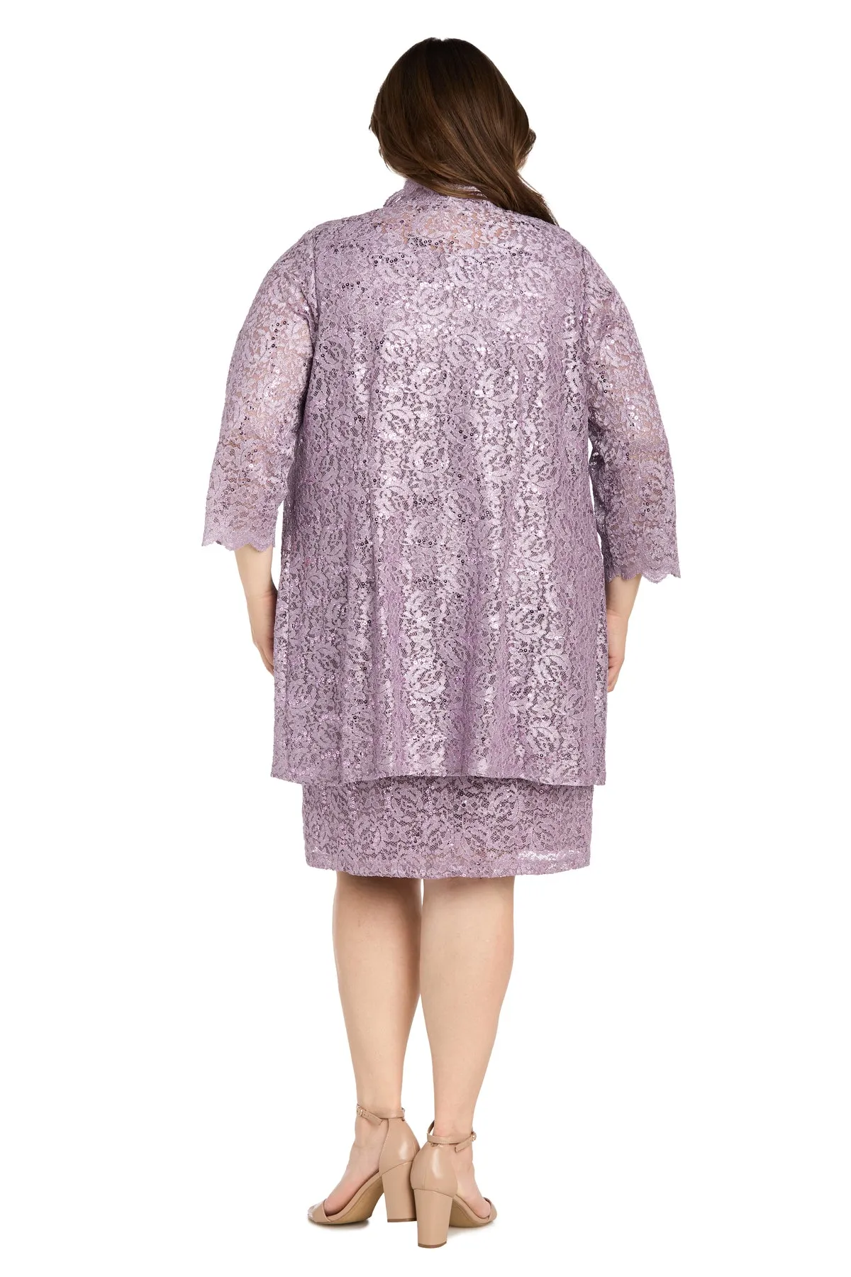 Elegant Lace Jacket and Dress - Plus sold by R&M Richards product image thumbnail 2