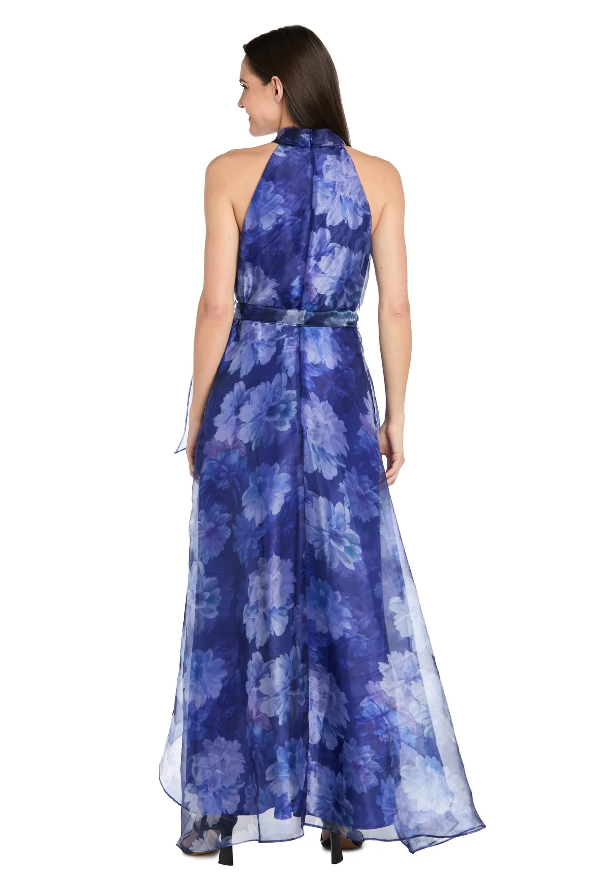 High-Low Tiered Taffeta Dress with Sash sold by R&M Richards product image thumbnail 2
