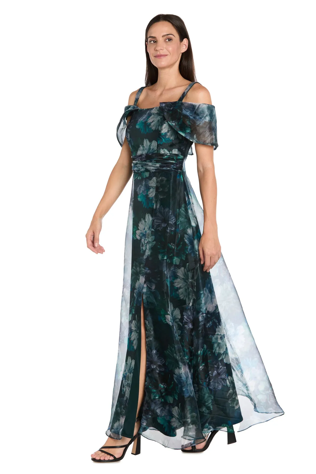 Off The Shoulder Floral Print Maxi Dress sold by R&M Richards