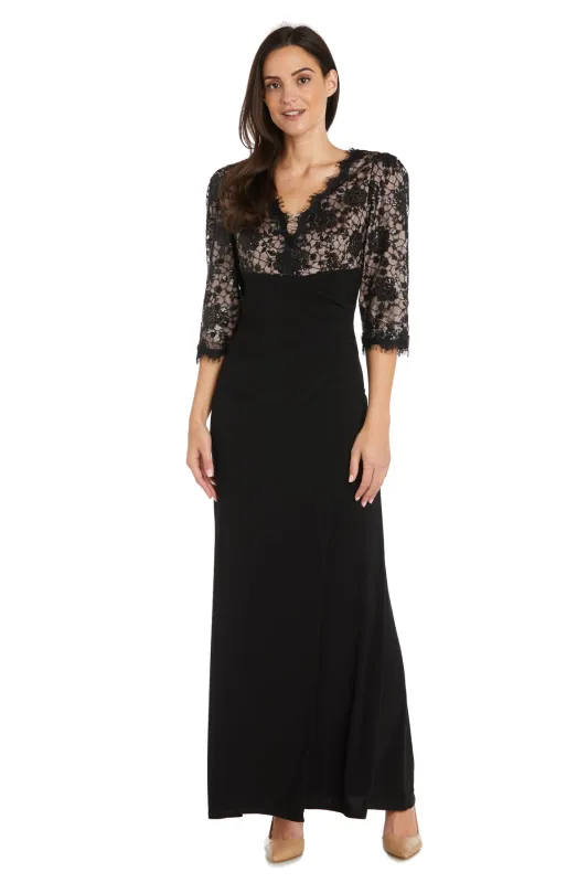 Long Lace Evening Gown - Petite sold by R&M Richards