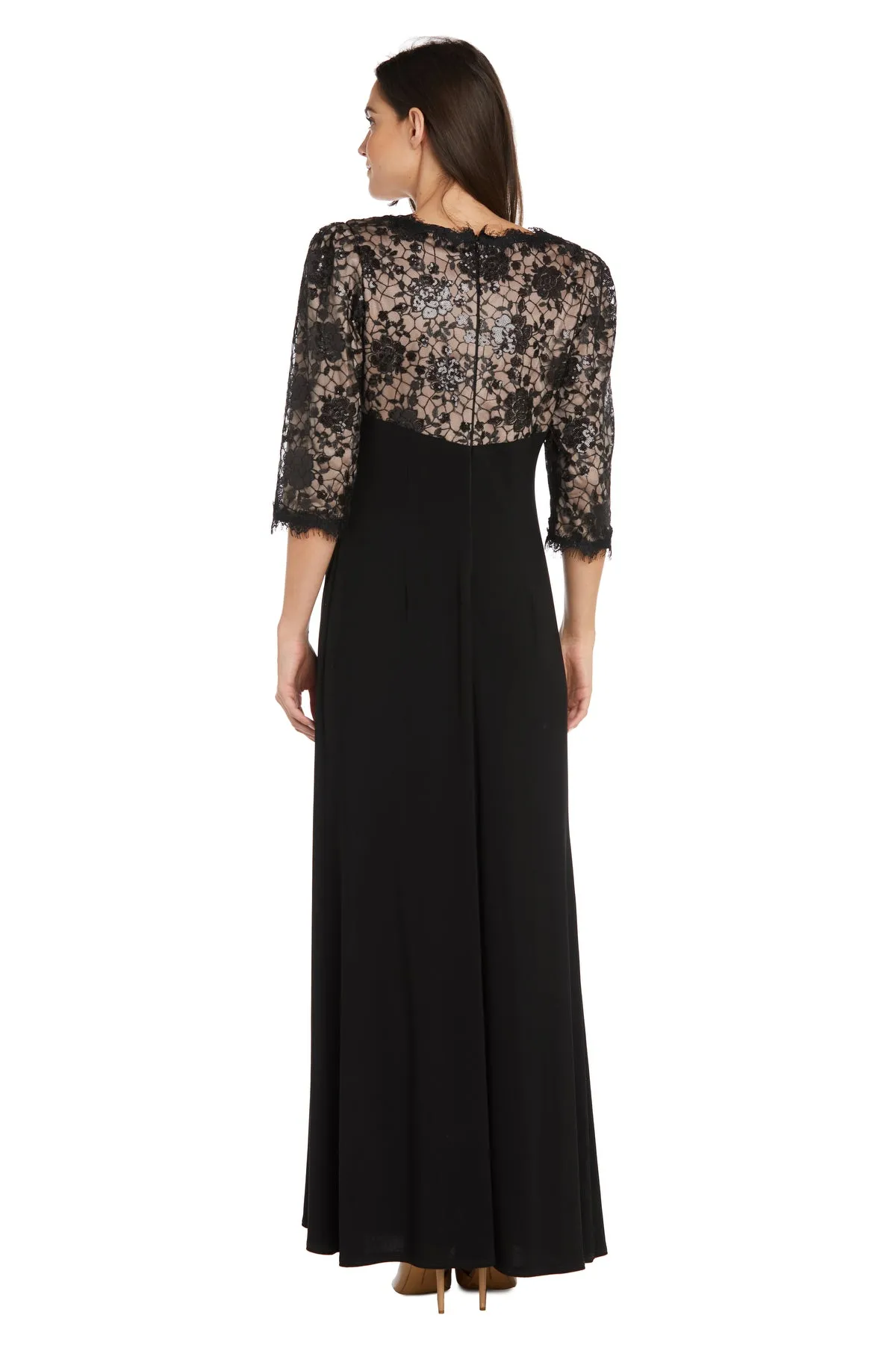 Long Lace Evening Gown - Petite sold by R&M Richards product image thumbnail 2