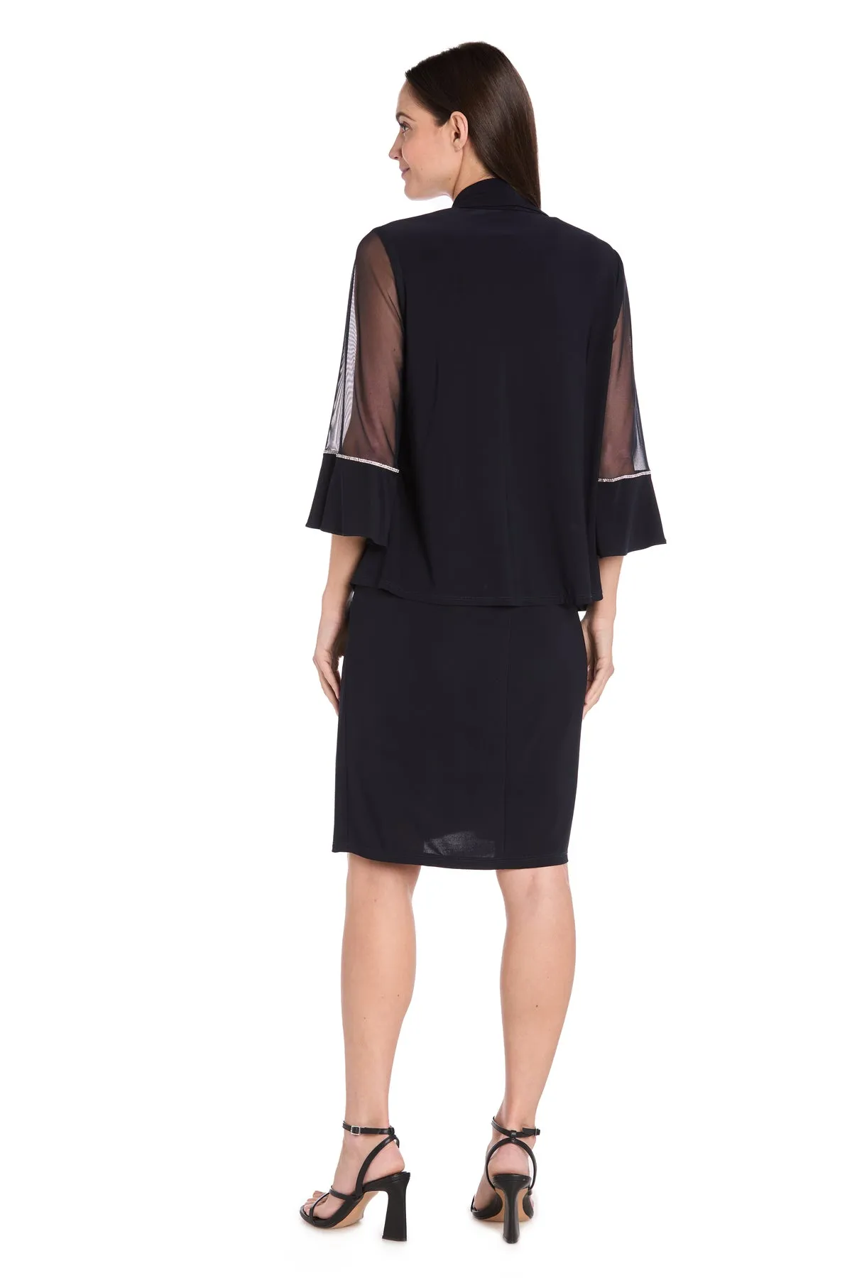 Rhinestone Trim Formal Jacket Dress sold by R&M Richards product image thumbnail 2