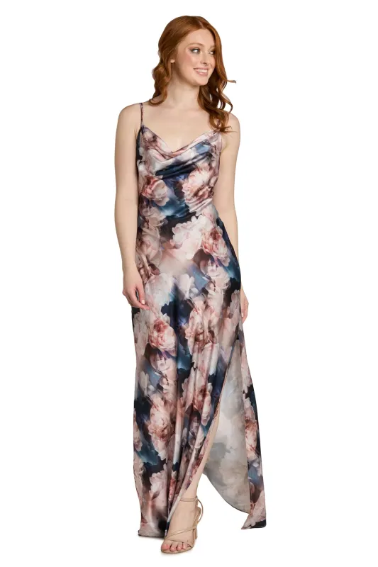 Nella Floral Satin Dress sold by R&M Richards