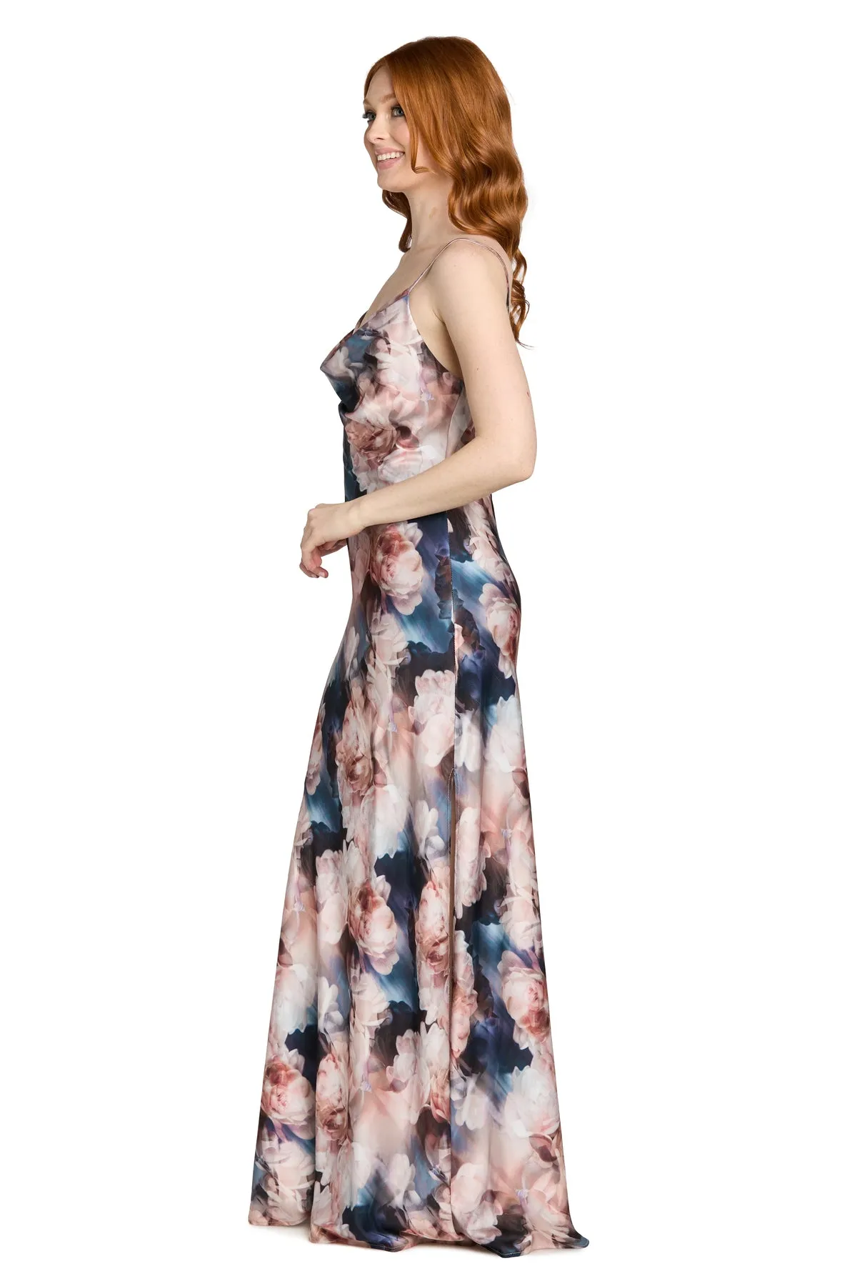 Nella Floral Satin Dress sold by R&M Richards product image thumbnail 4
