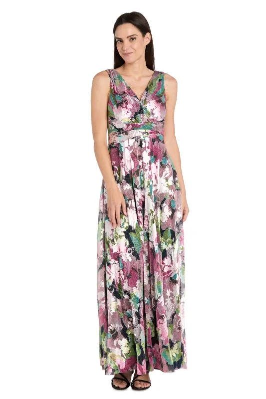 Garden Bloom Chiffon Maxi Dress sold by R&M Richards