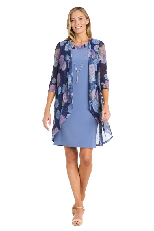 Periwinkle Floral Jacket Dress sold by R&M Richards