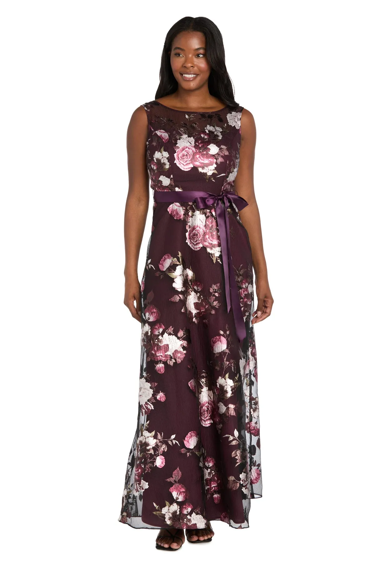 Floral Printed Sleeveless Gown sold by R&M Richards