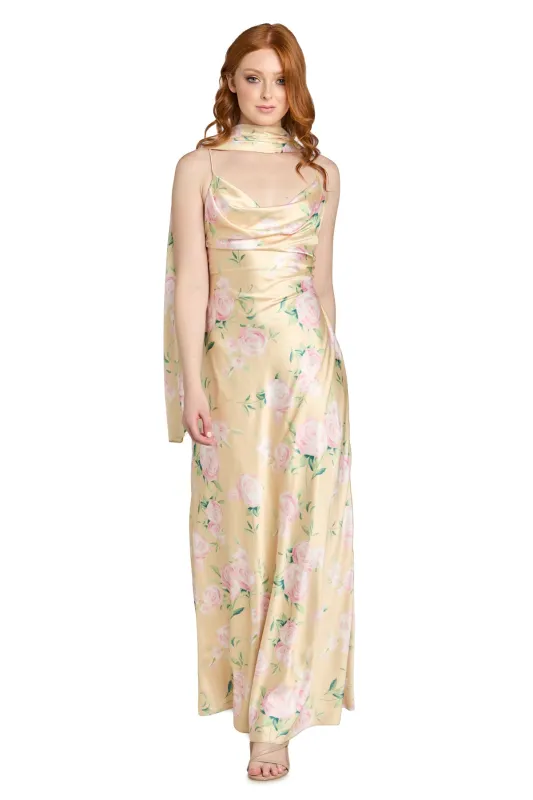 The Evangeline Floral Gown made by Morgan & Co.