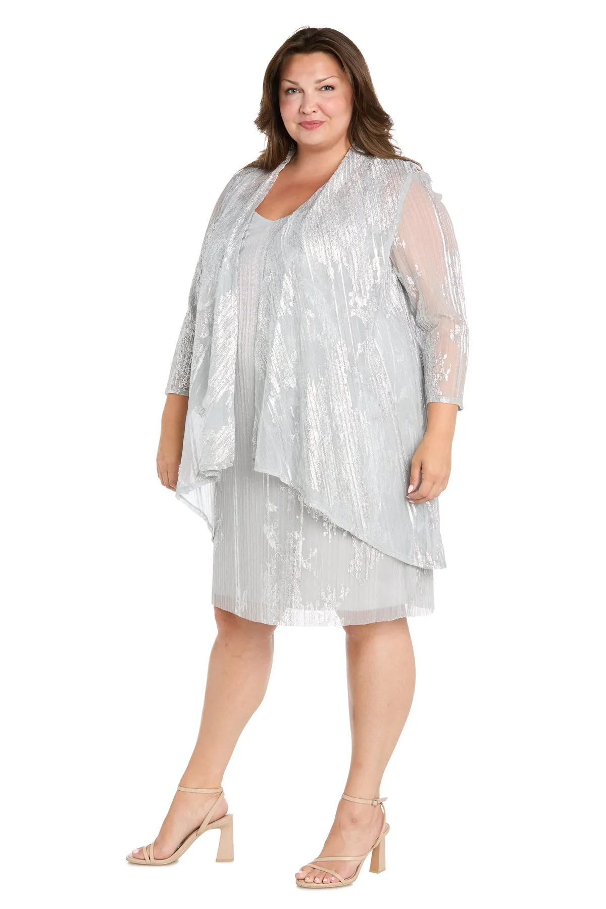 The Aurora Layered Jacket Dress - Plus sold by R&M Richards product image thumbnail 5