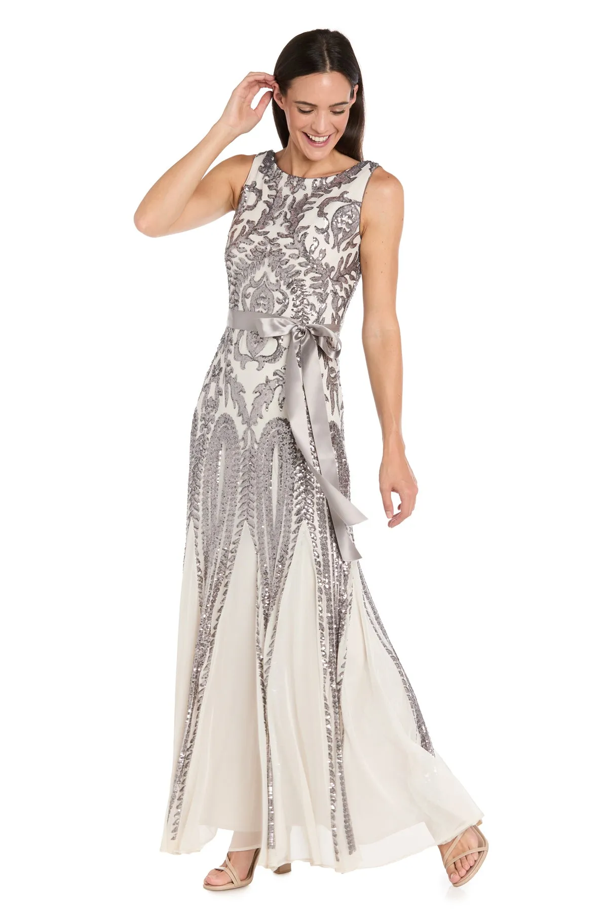 The Serena Embellished Tie-Waist Gown - Petite sold by R&M Richards product image thumbnail 3