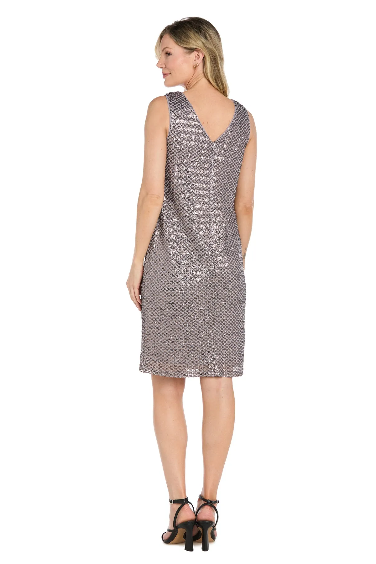 Metallic Shimmer Sheath Dress with Sheer Jacket - Petite sold by R&M Richards product image thumbnail 5
