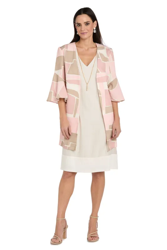 Blush Mosaic Whisper Jacket Dress made by R&M Richards