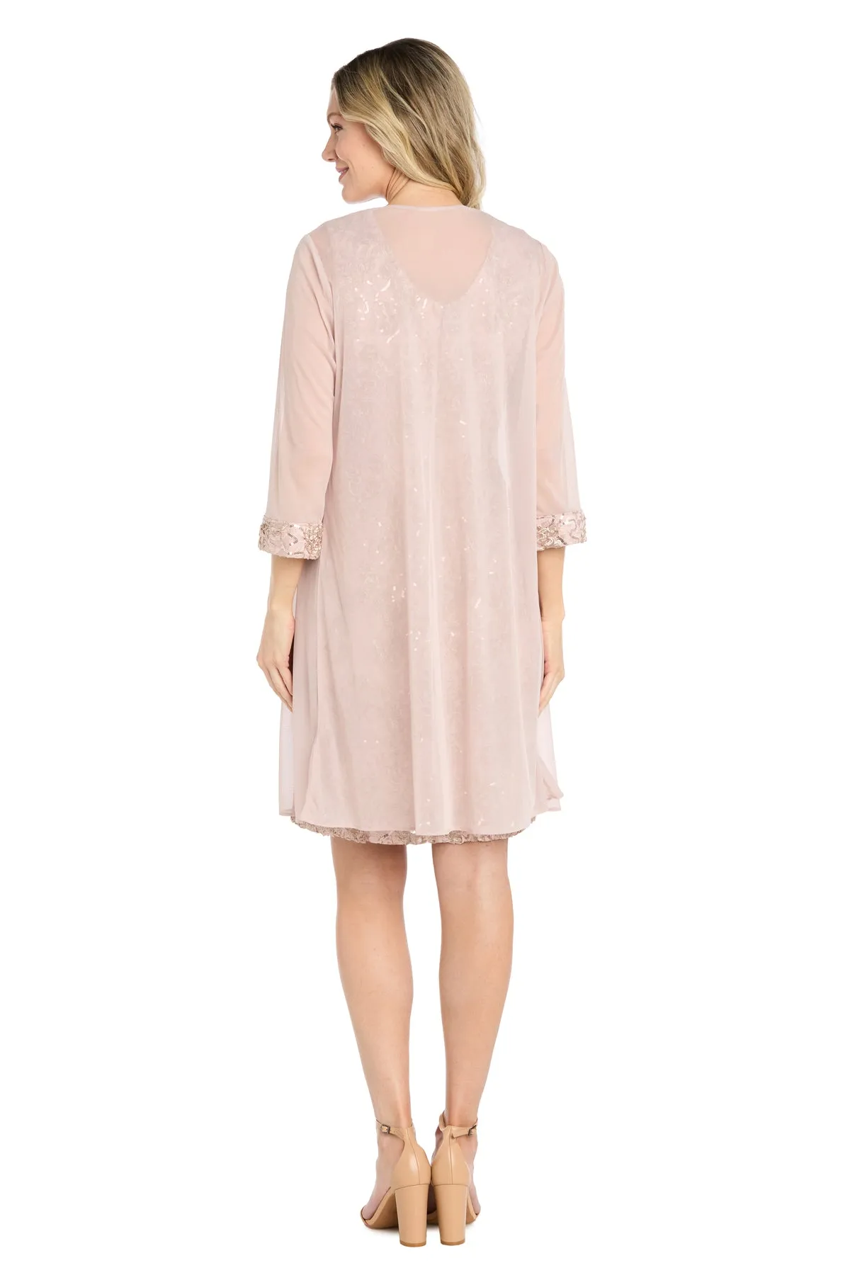 Camille Blush Lace Jacket Dress sold by R&M Richards product image thumbnail 2