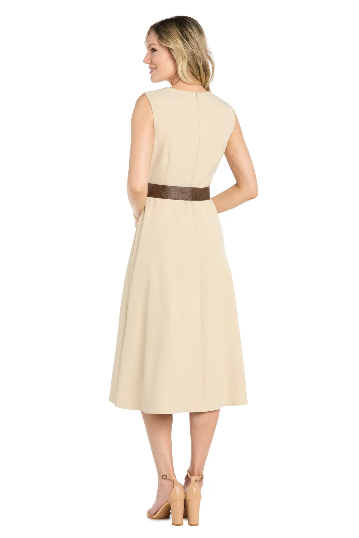 Classic Belted Midi A-Line Dress sold by R&M Richards product image thumbnail 2