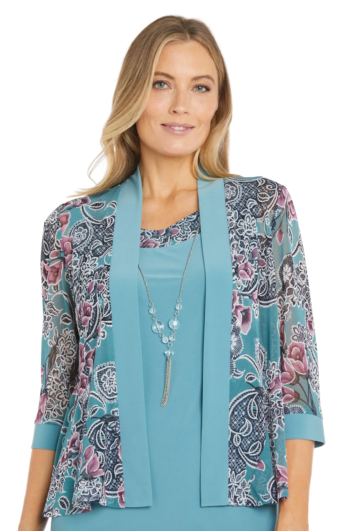 Floral Print Jacket Dress sold by R&M Richards product image thumbnail 5