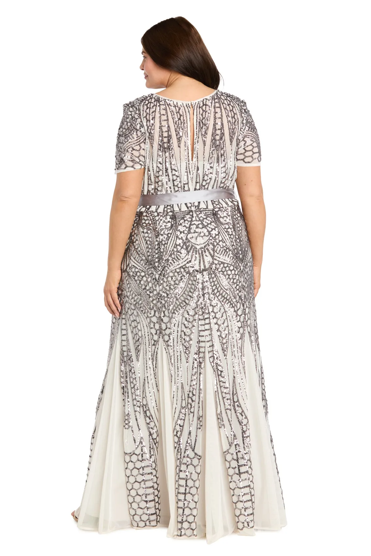 Celeste Embellished Illusion Evening Dress - Plus sold by R&M Richards product image thumbnail 2