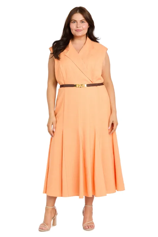 Soleil Tailored Midi Dress - Plus made by R&M Richards