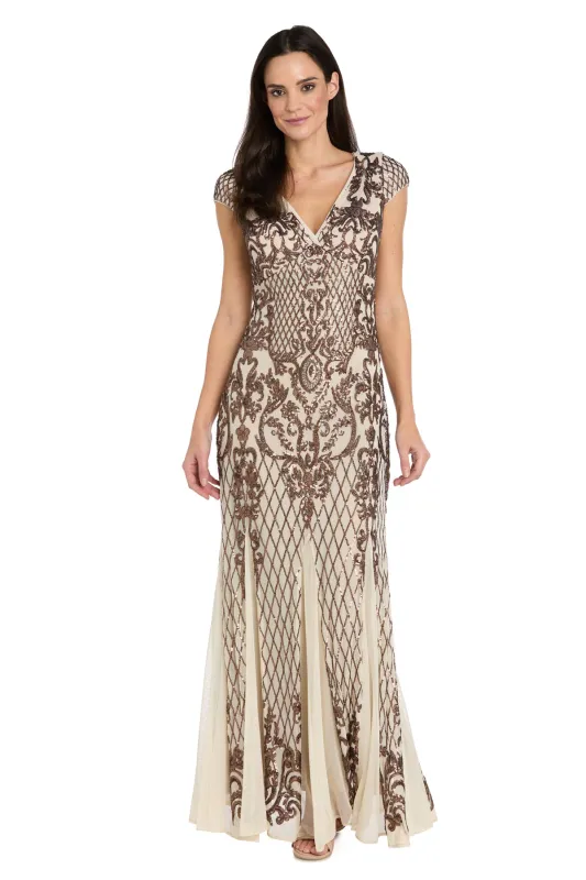 Embellished Mesh Evening Gown made by R&M Richards