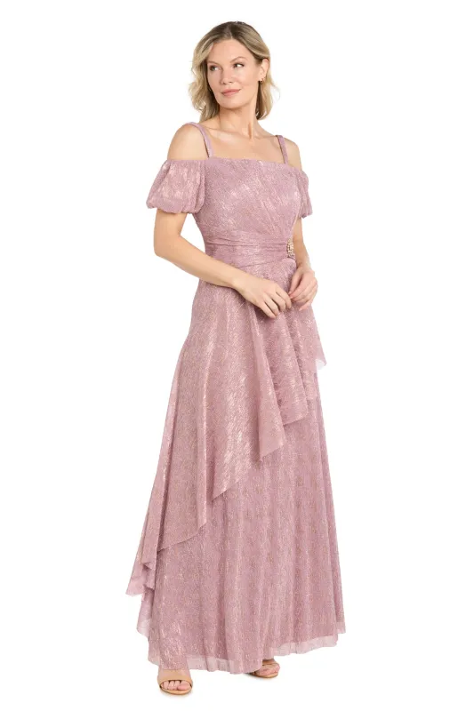 Shimmer Off the Shoulder Gown made by R&M Richards