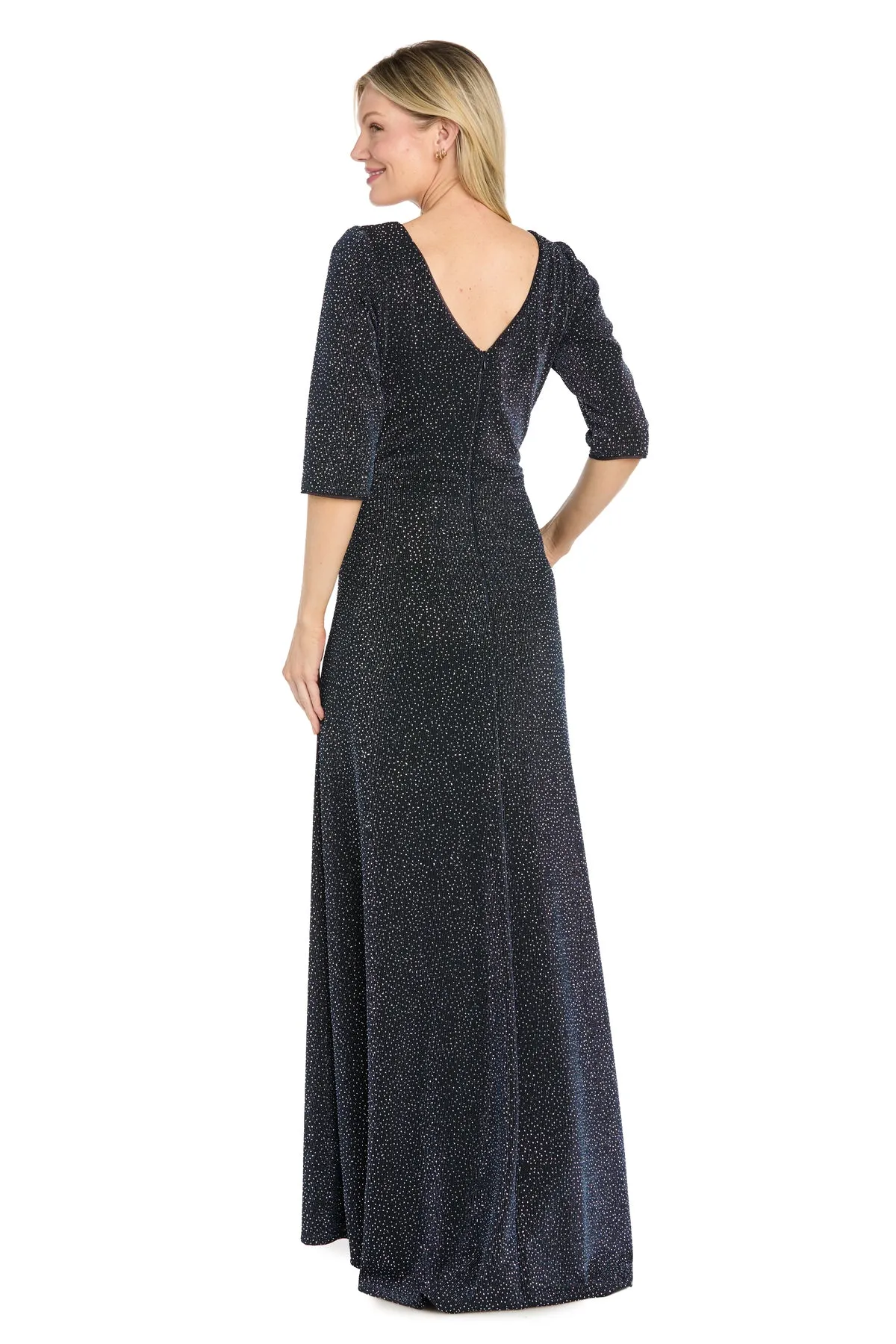 Metallic Knit Twist Front Maxi Dress sold by R&M Richards product image thumbnail 2
