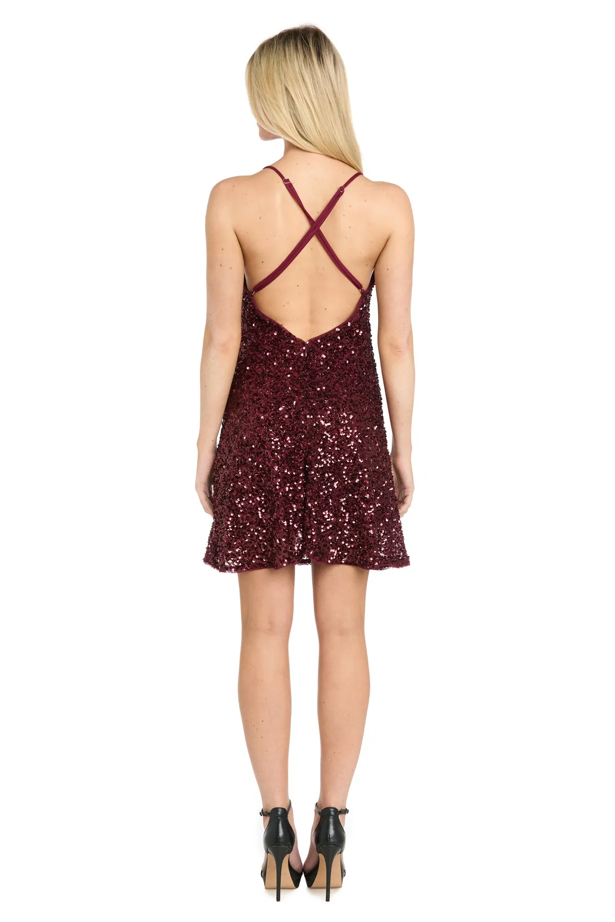 Scarlett Sequin Cowl Neck Mini Dress sold by R&M Richards product image thumbnail 2