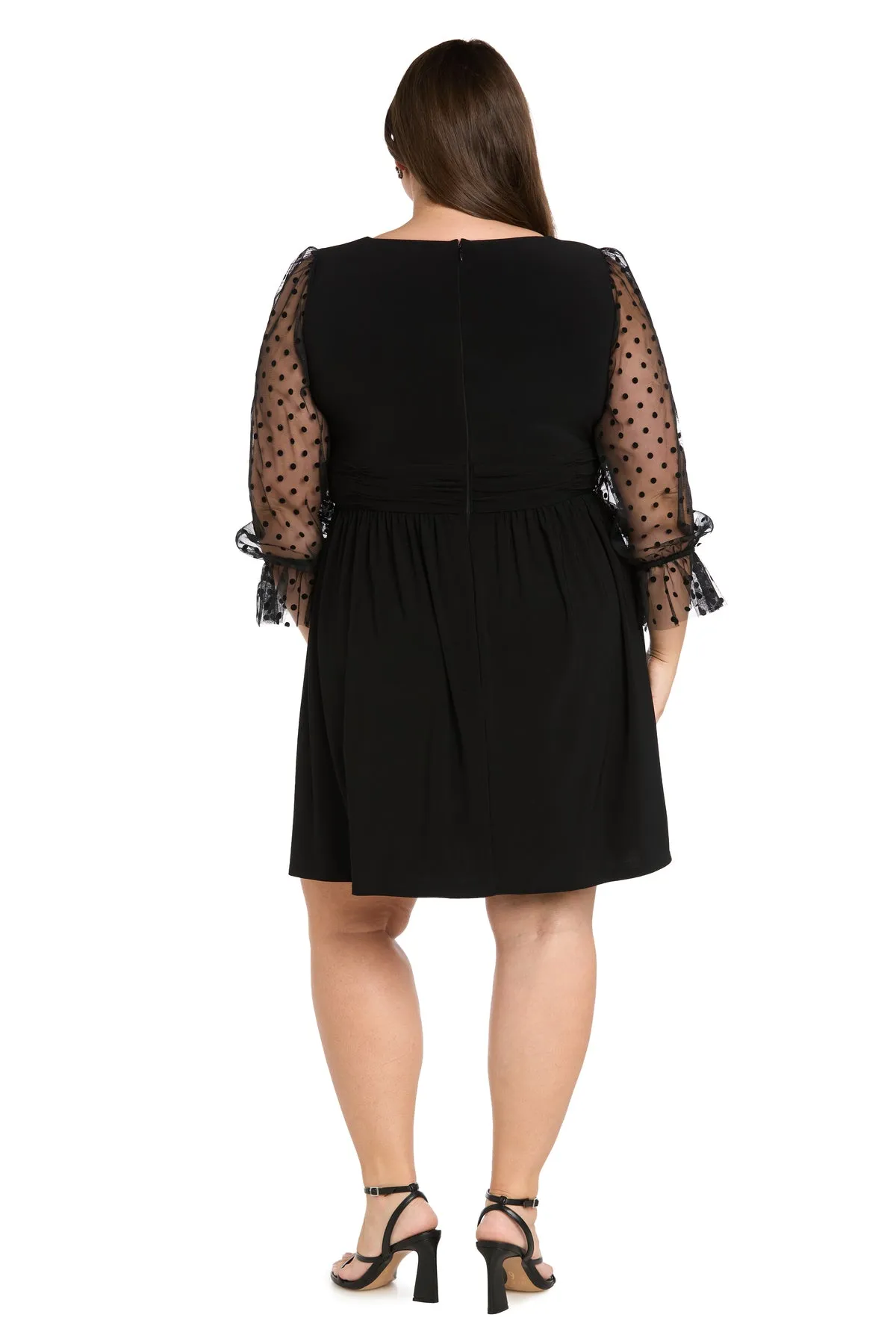 Sweetheart Swiss Dot Dress - Plus sold by R&M Richards product image thumbnail 4